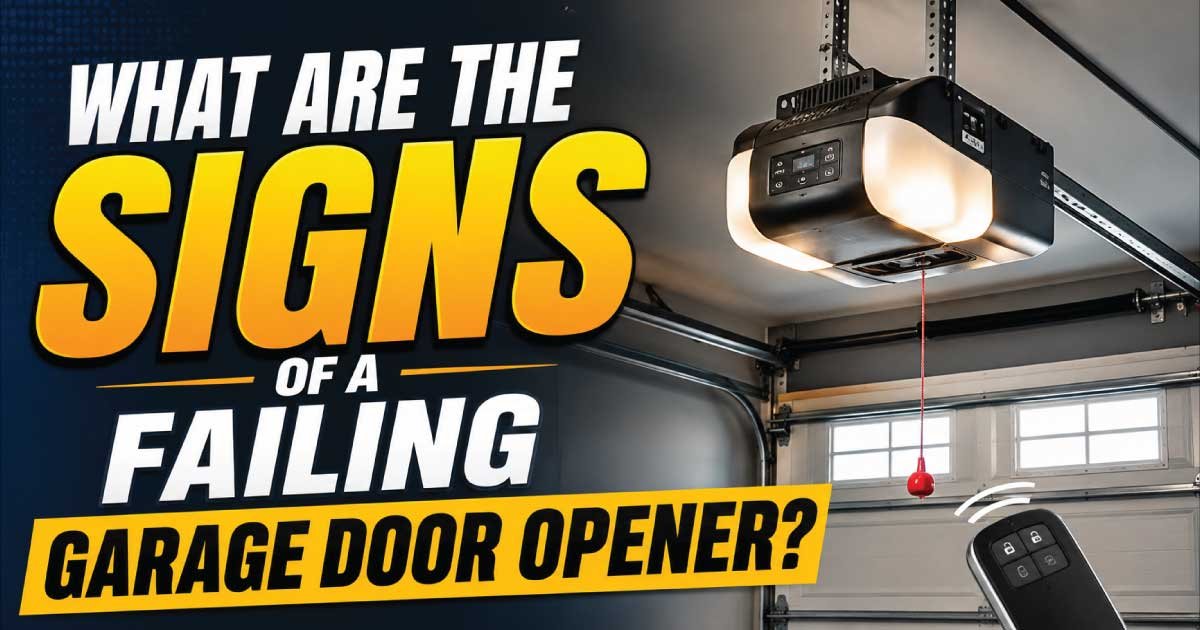 What Are the Signs of a Failing Garage Door Opener