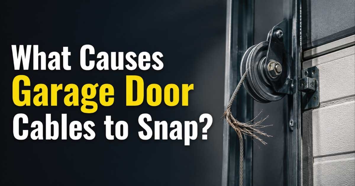 What Causes Garage Door Cables to Snap