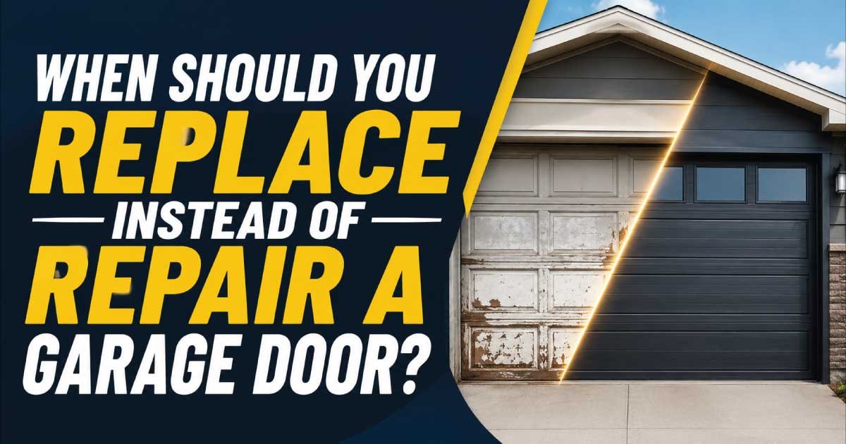 When Should You Replace Instead of Repair a Garage Door