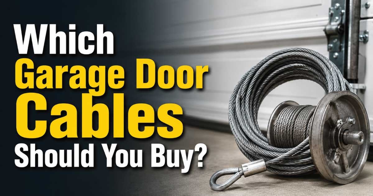 Which Garage Door Cables Should You Buy