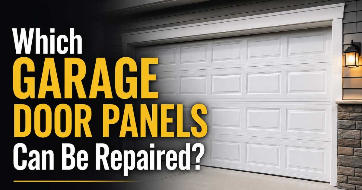 Which Garage Door Panels Can Be Repaired