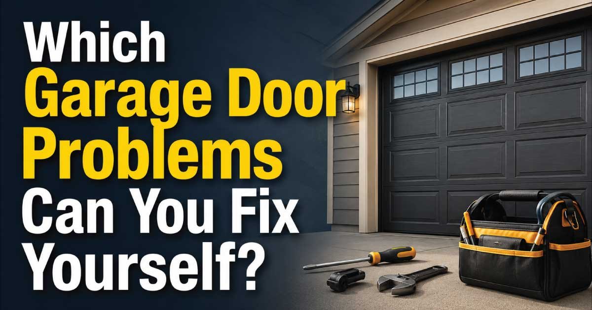 Which Garage Door Problems Can You Fix Yourself