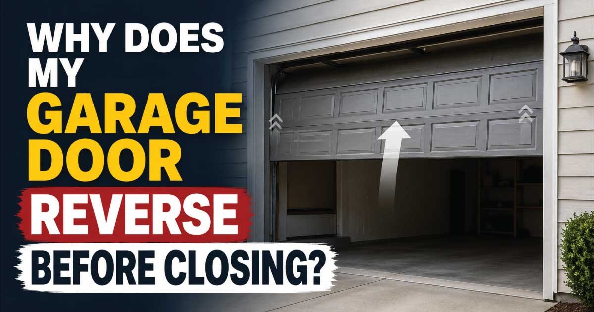 Why Does My Garage Door Reverse Before Closing?