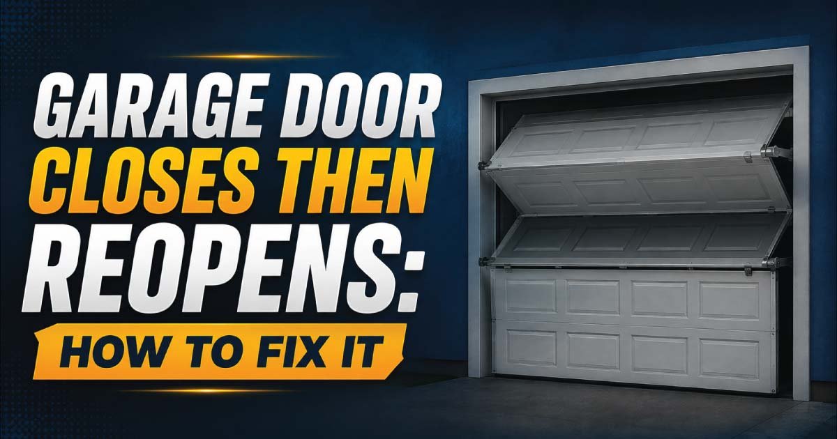 Garage Door Closes Then Reopens: How to Fix It