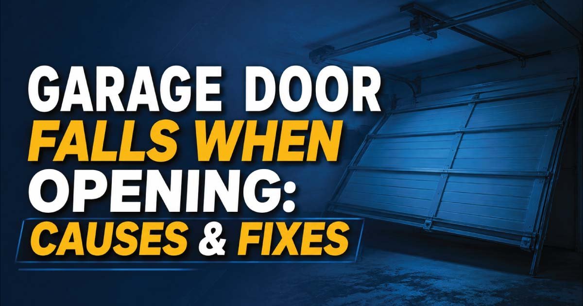 Garage Door Falls When Opening: Causes & Fixes