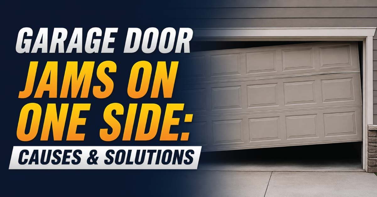 Garage Door Jams on One Side: Causes & Solutions