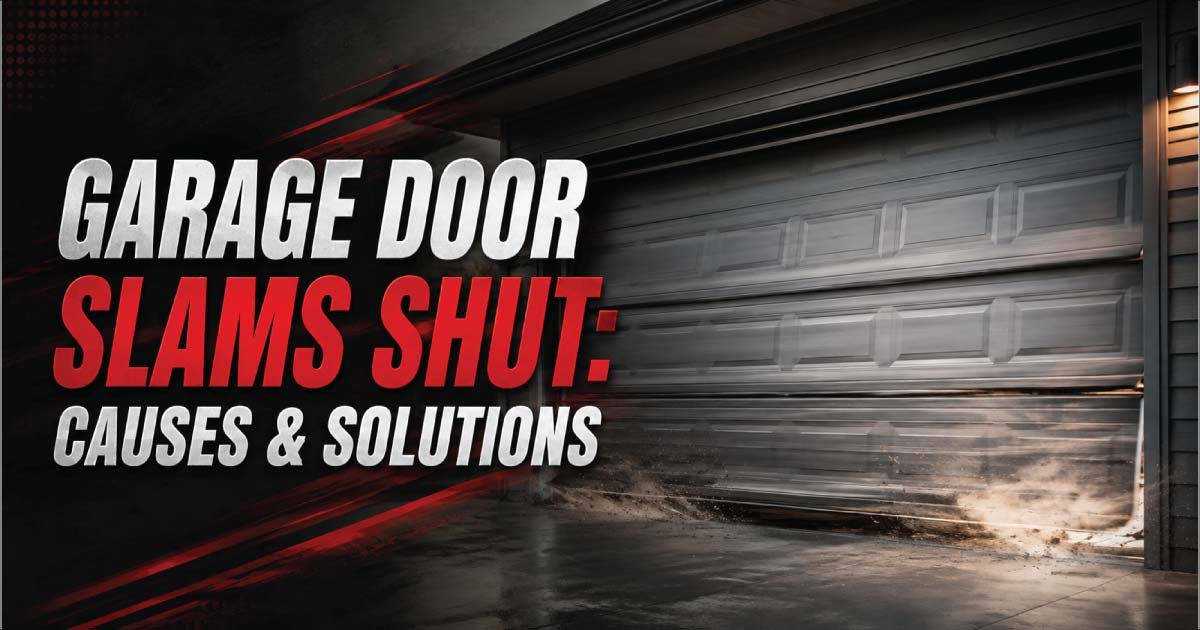 Garage Door Slams Shut: Causes & Solutions