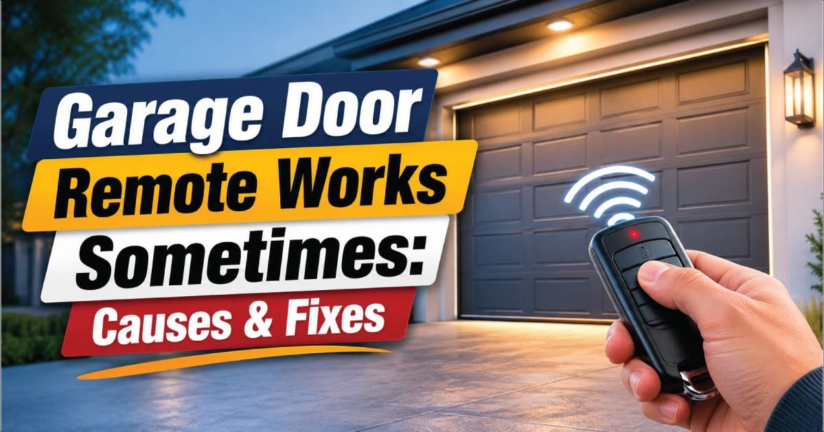 Garage Door Remote Works Sometimes: Causes & Fixes